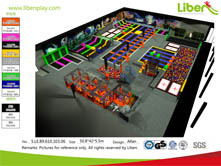 Liben Second Indoor Trampoline Park project In Sweden